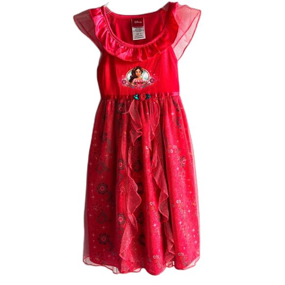 Disney 3T Flame Resistant Princess ELENA Of AVALOR Red Holiday Nightgown #F - Picture 2 of 9